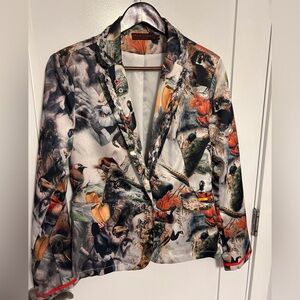 Vibrant Multicolor Blazer by Super-stition